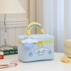 Sanrio makeup bag, large capacity, portable, cute girl, high appearance level, KT cat storage bag, toiletry bag, cartoon Application Scenario